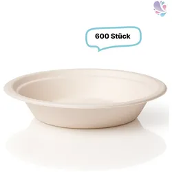 Salatboxen Salatschalen G3 750 ml aus Bagasse 600 Stück, to go, take away, biologisch abbaubar, umweltfreundlich
