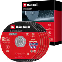 Trennscheibe dünn, Ø 125 x 1,0mm, 5 Stück für Winkelschleifer
