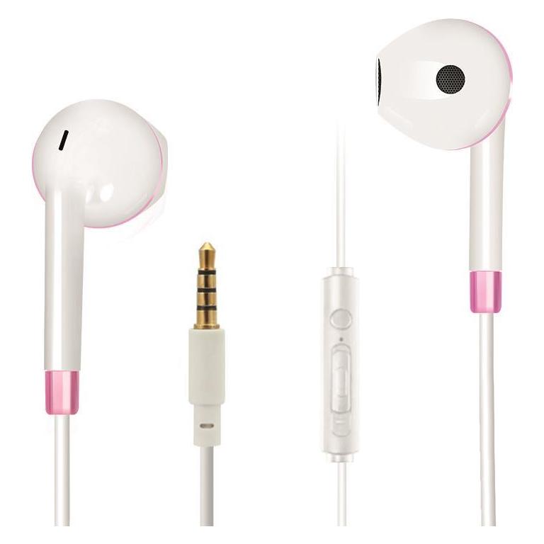 2GO In-Ear Stereo-Headset "Comfort" - weiss/pink (Kabelgebunden) (795965)