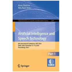 Artificial Intelligence and Speech Technology, Fachbücher von Arun Sharma, Ritu Rani
