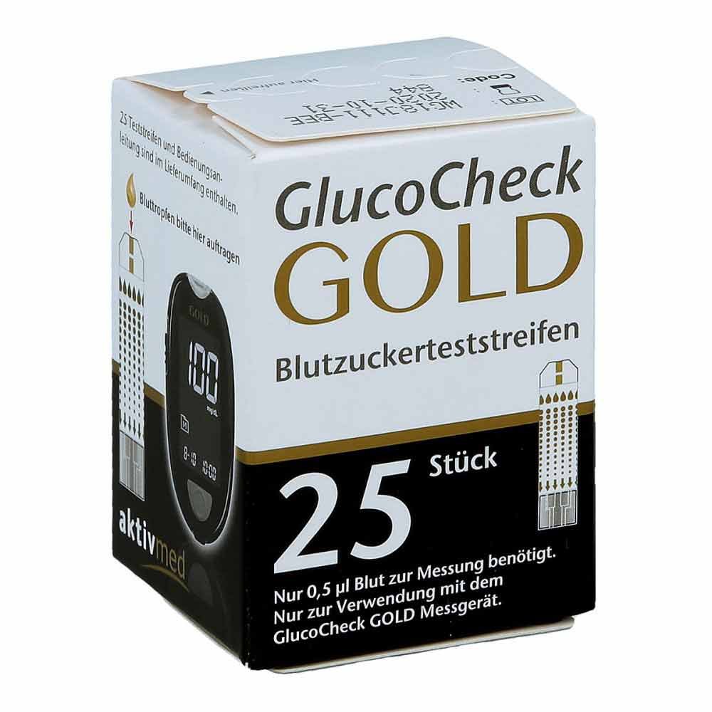Aktivmed GmbH Gluco Check Gold Blutzuckerteststreifen 11864956