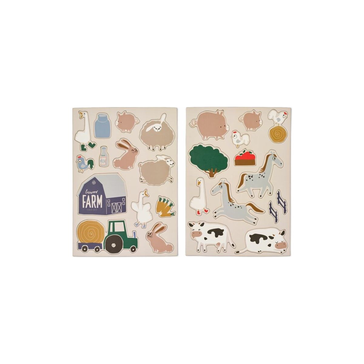 Liewood Vento Farmlife Magnets farmlife / sandy (3035) ONE SIZE LW21281-3035-ONE SIZE-CU