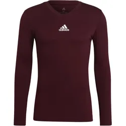 adidas Team Base langarm Funktionsshirt Herren GN7503 - team maroon XXL