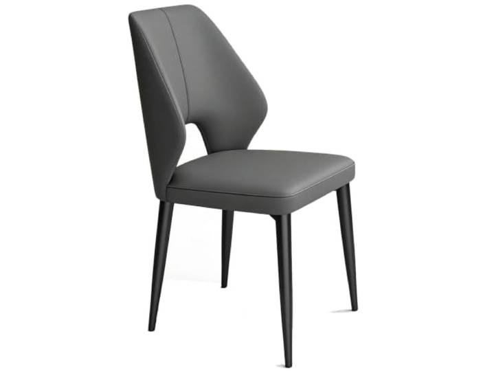 FCZVWPR Beistellstühle for Das Esszimmer, Moderne, Armlose Küchenstühle Mit Gepolsterte Esszimmerstühle, Beine Aus Kohlenstoffstahl, For Esszimmer-Apartment(Dark Gray)