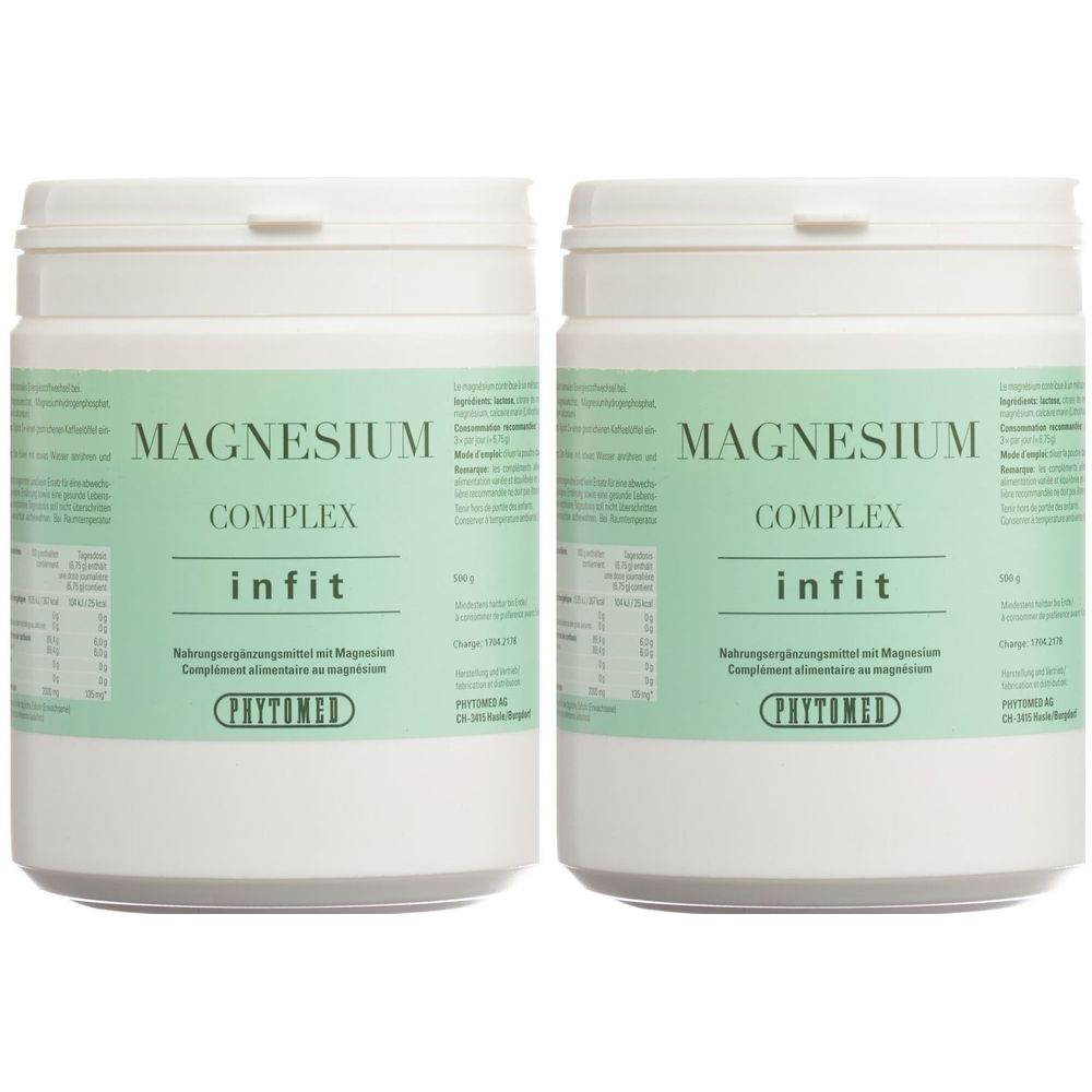 Phytomed Infit Magnesium-Complex Plv Ds 500 gx2 2x500 g Pulver