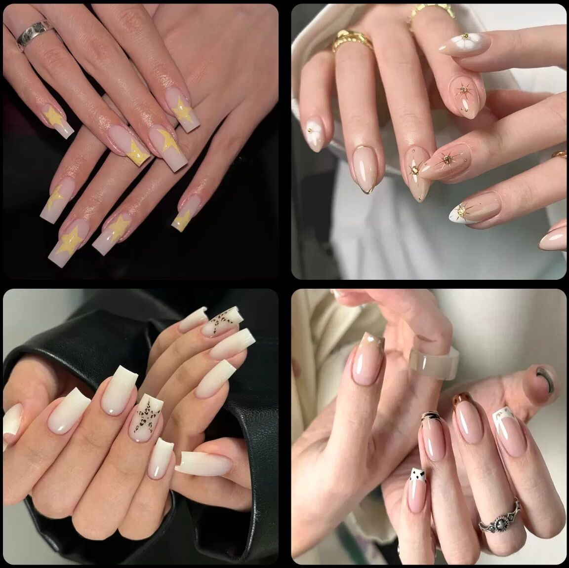 INF DIY Ballett Transparente Matte Falsche Nagelspitzen, 216 Stk. - Verlängern Sie Ihre Nägel mühelos