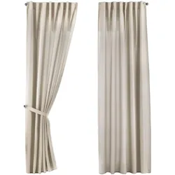 SCHLAUFENGARDINE 2ER SET »Jena« HxB 250x140 cm Sand