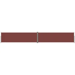 Helloshop26 - Ausziehbare Seitenmarkise/Sichtschutz für Terrasse Garten Balkon 180 x 1200 cm braun 02_0007417