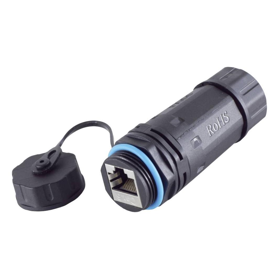 BKL Electronic RJ45 Verbinder, CAT 6, IP68, short, Outdoor (10121208)