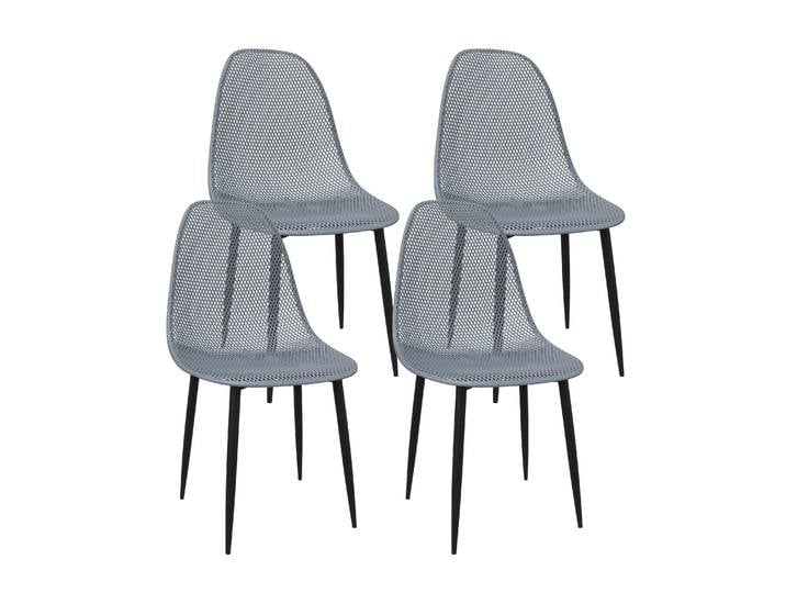 Esszimmerstuhl MELINA 4er Set anthrazit