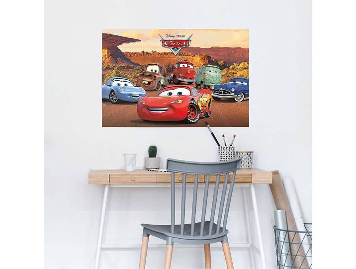 Poster Disney’s Cars Papier Multicolore 61 x 92 x 0cm