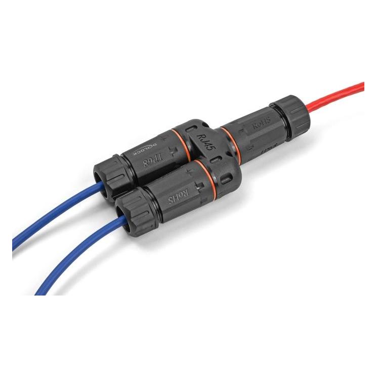 Delock Kabelverbinder Y-Adapter RJ45 Buchse zu 2 x RJ45 Buch (88143)