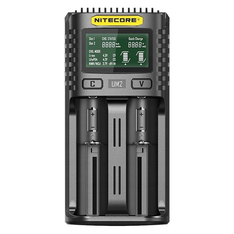Nitecore UM2 USB-Ladegerät (1 Stk., Ladegerät ohne Akku) (10391918)