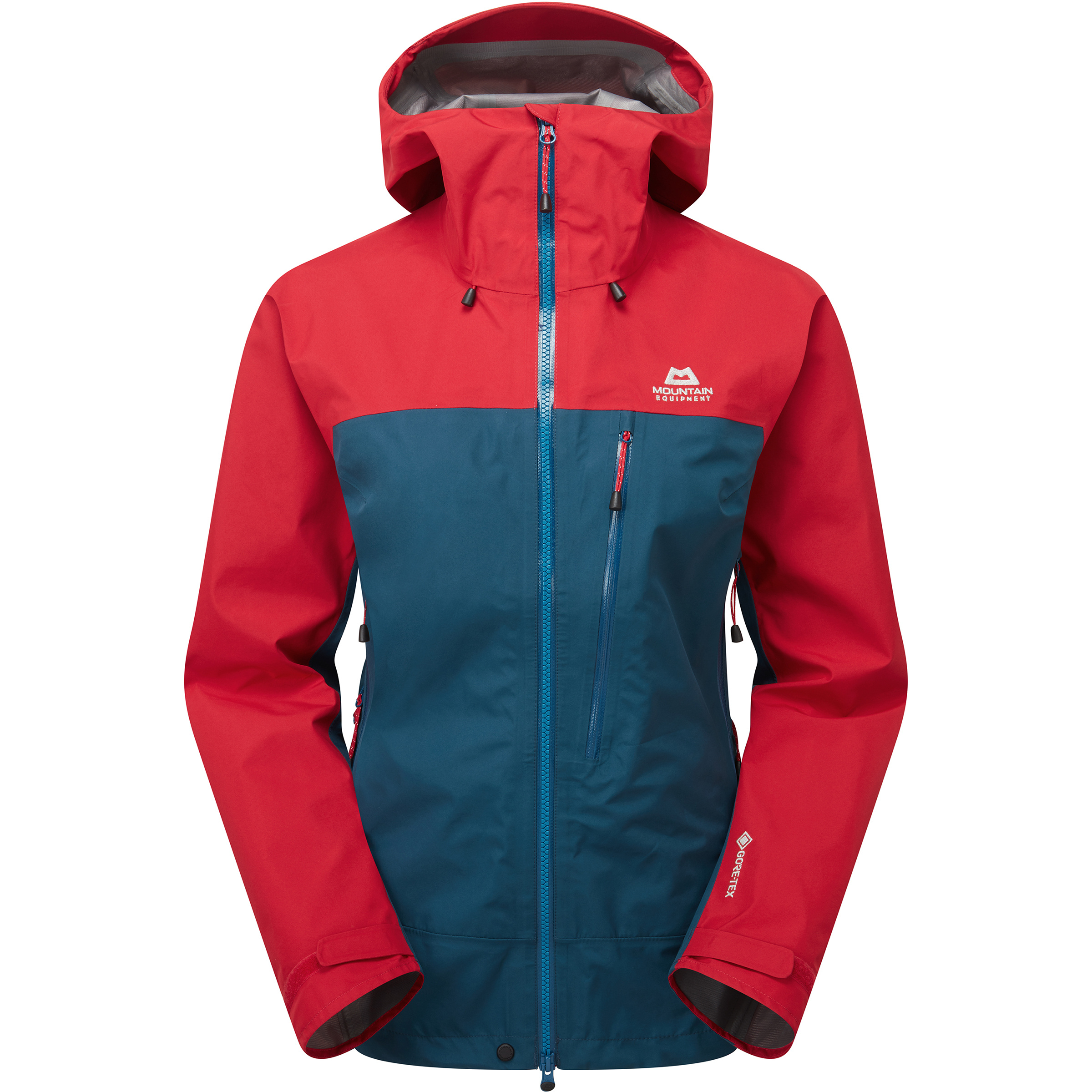 Mountain Equipment Makalu Damen Regenjacke blau Größe XS Trekking Winddicht Wasserabweisend