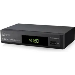Telesystem TELE System TS4020 Satellit, Terrestrisch Full HD Schwarz (DVB-S2, DVB-T2), TV Receiver, Schwarz