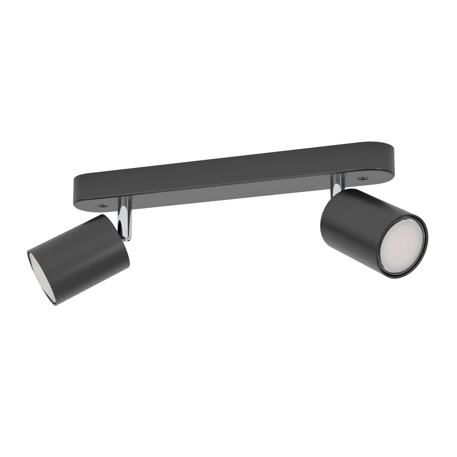 EGLO connect Smart Spot Adfira-Z, zwarte moderne plafondspot met 2 LED-lampen, dimbaar, metaal