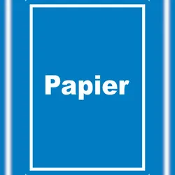 HB-Druck Papier Mülltrennung Aufkleber mit Text A1 (594x841mm)