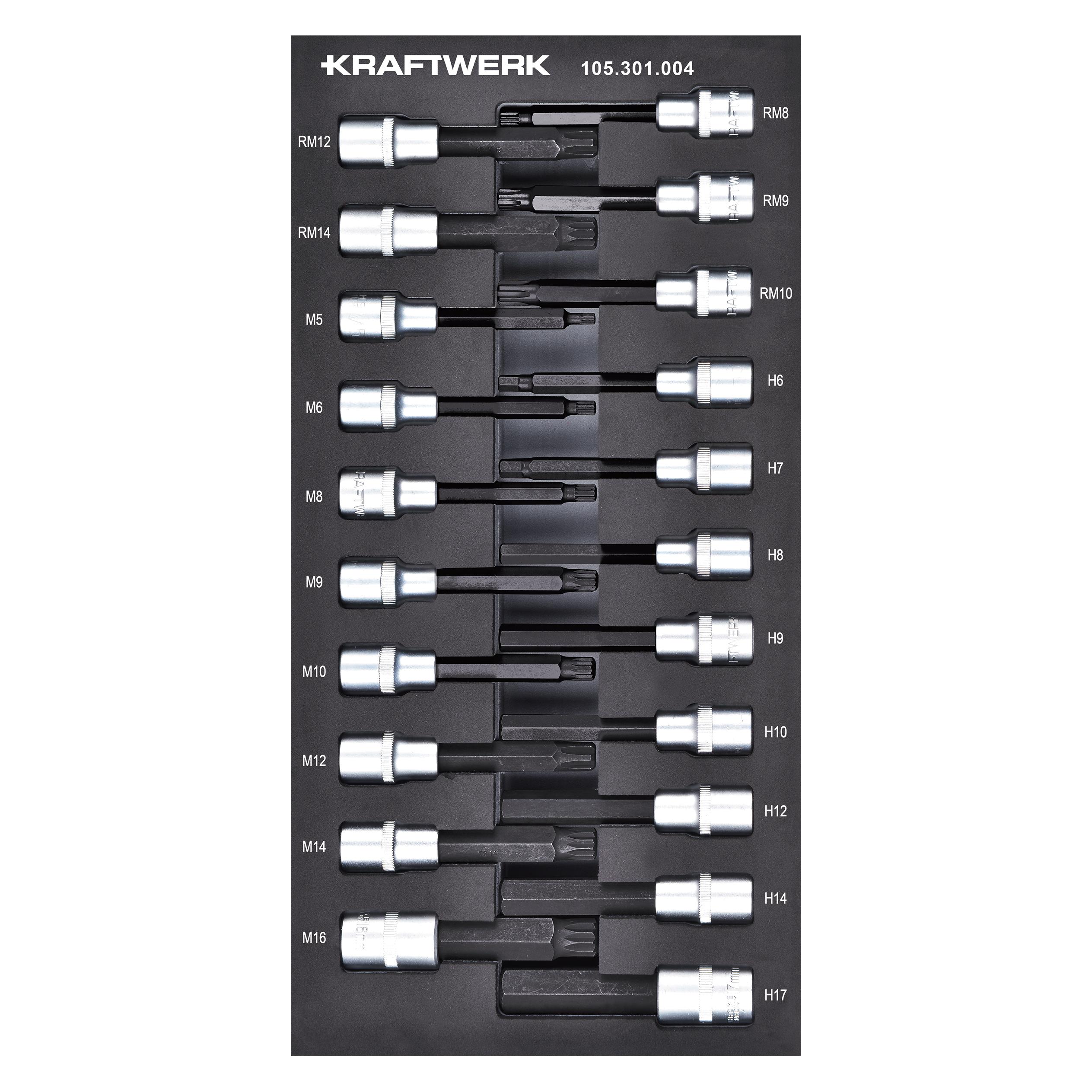 Kraftwerk Steckschlüssel Innensechsk. Vielzahn Ribe (S-Einlage) (105.301.004)