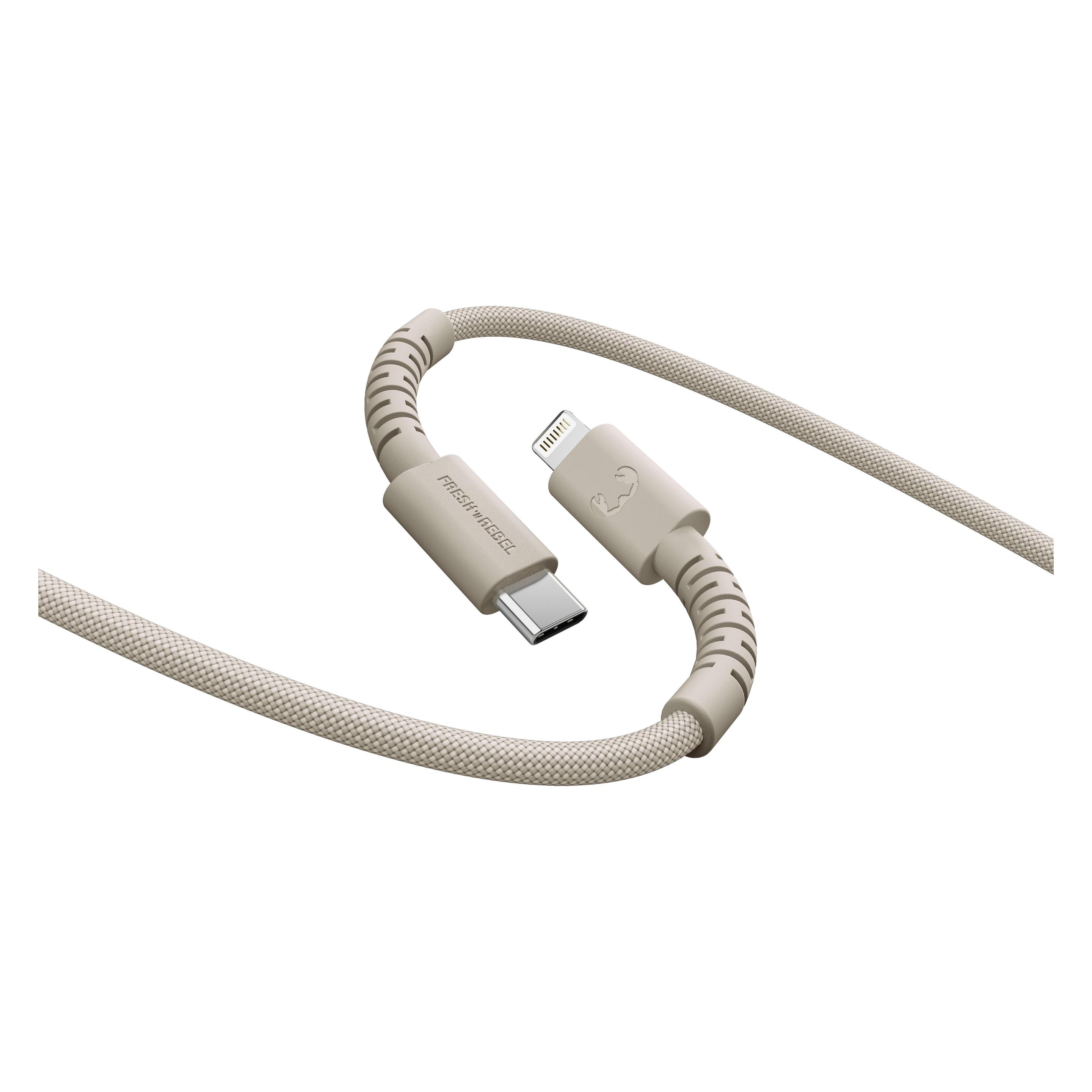Fresh'N Rebel Fresh 'n Rebel USB-C to Lightning Sand (2 m, 30 W) (2CLC201SS)