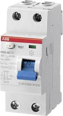 ABB FI-schakelaar 2-polig 40 A 230 V/AC 400 V/AC type 2CSF202101R1400