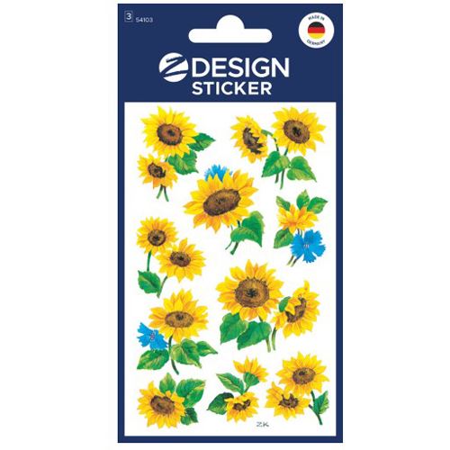 AVERY Zweckform 30 Aufkleber 54103 Blumen