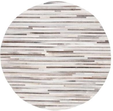 SAFAVIEH Handmade Studio Leather Behiye Natural Hide Leather Rug