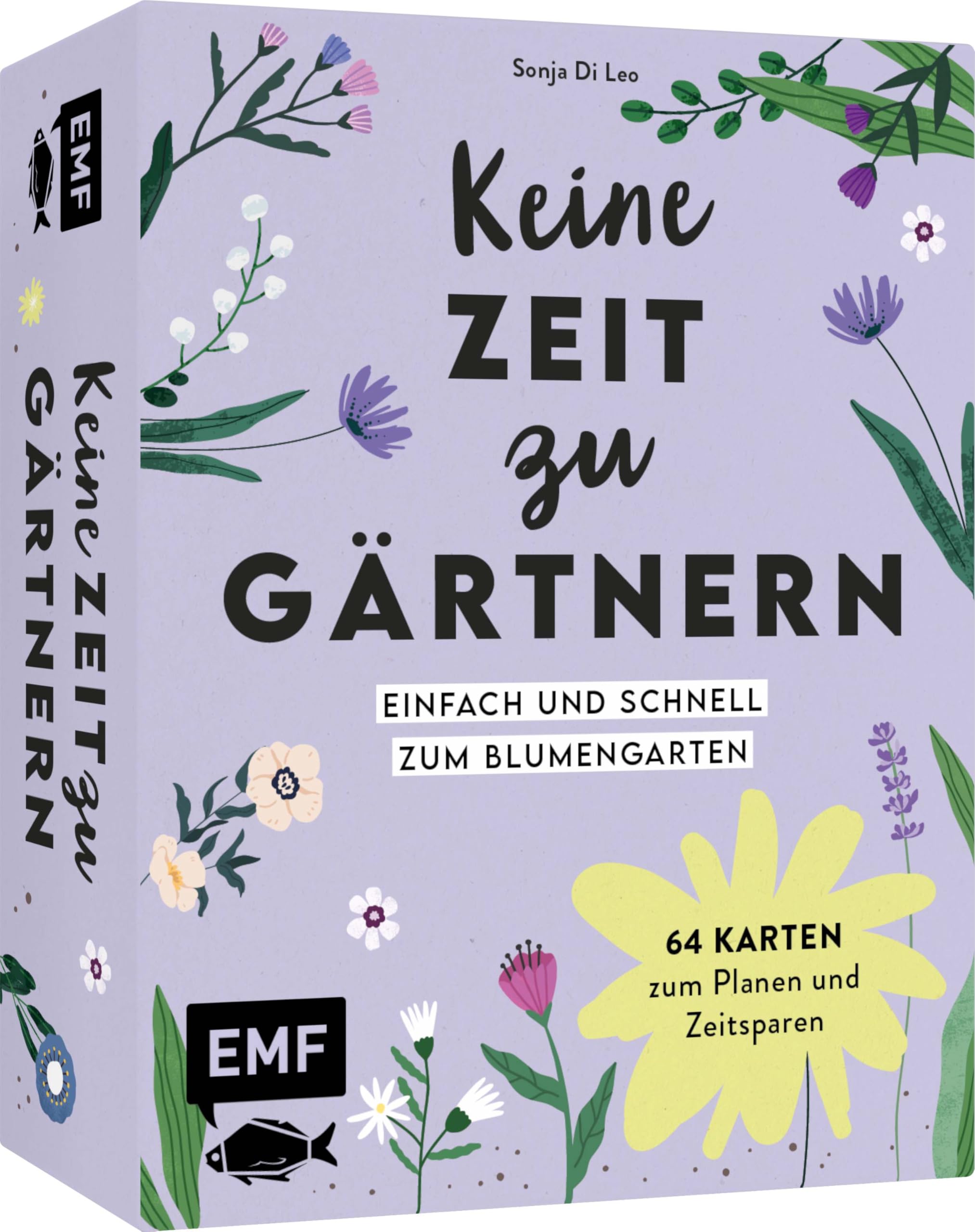 Sonja Di Leo - Kartenset: Keine Zeit zu gärtnern – 64 Karten – Einfach und schnell zum Blumengarten: Mit Pflanzenporträts zu Stauden, Gräsern und Frühjahrsblühern, Zeitspar-Tipps, Beetplänen für den Ziergarten - Preis vom 13.10.2026 11:25:28 h