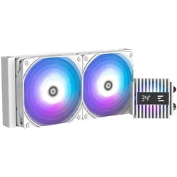 Zalman Kit Watercooling AIO Alpha2 RGB - 240mm (Blanc), CPU Wasserkühler, Weiss