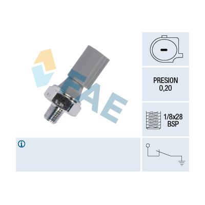 FAE Öldruckschalter 12830 für SMART Peugeot STANDARD AUTOMOBILE MITSUBISHI