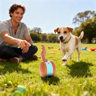 Multisell Products Hub Tail equipped Cat Interactive Ball, Intelligent Automatic Rolling, Self entertainment Pet Toy For Cats Tail equipped Cat Interactive Ball, Intelligent Automatic Rolling, Self entertainment Pet Toy For Cats
