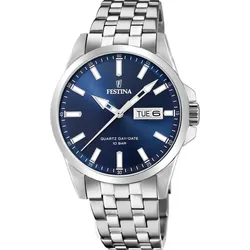 Festina Quarz Herren Klassik F20357/3 - blau,silber - 41mm