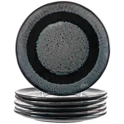 TELLER Matera anthrazit ø 22.5 cm 6er Set