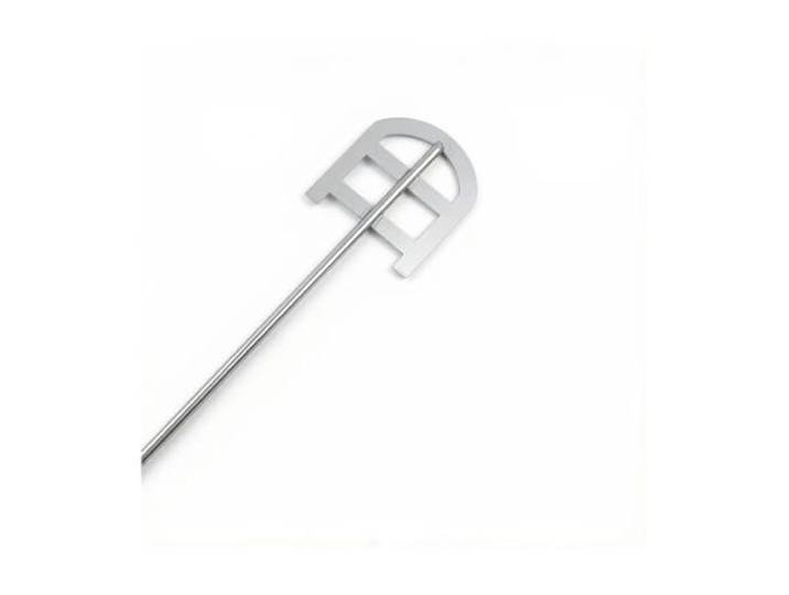 Labor-Rührblatt, Edelstahl 304, U-Form, Mischerzubehör, 1 Stück Korrosionsbeständiger Edelstahl 304, universelle Wellenaufnahme, effizientes Mischen(60x66x258x8mm)