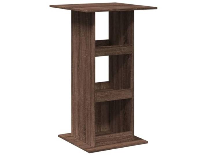 HKLGBVCR Bartisch aus technischem Holz, 3 Fächer, Eiche, Braun