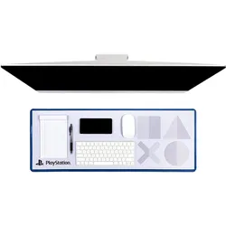 Paladone Products Tappetino Mouse Playstation Blue Desk Mat (XL), Mausmatte, Mehrfarbig