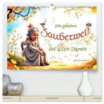 Die geheime Zauberwelt der alten Damen (hochwertiger Premium Wandkalender 2027 DIN A2 quer), Kunstdruck in Hochglanz
