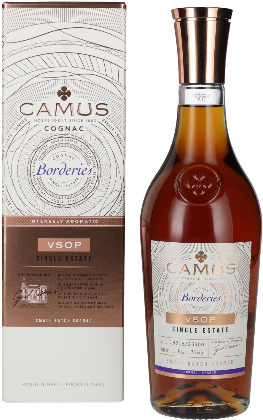 Camus Cognac Camus VSOP Borderies Single Estate Small Batch Cognac 40% Vol. 0,7l in Geschenkbox