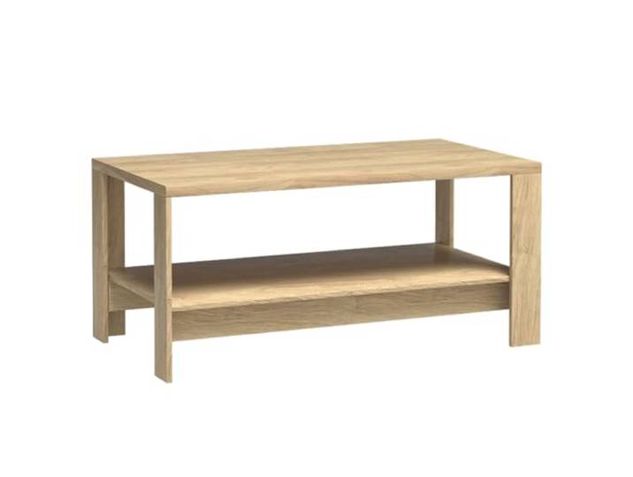 Lomadox Couchtisch Beistelltisch Wohnzimmertisch Konsolentisch Tisch Sofatisch Ablagetisch in braun mit Eiche Hickory Design