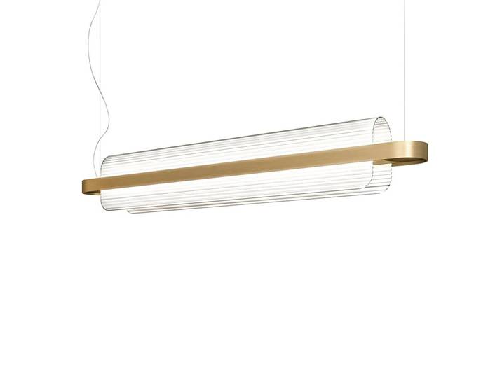 KDLN KUNDALINI lampe à suspension NAMI (Laiton - verre et métal)