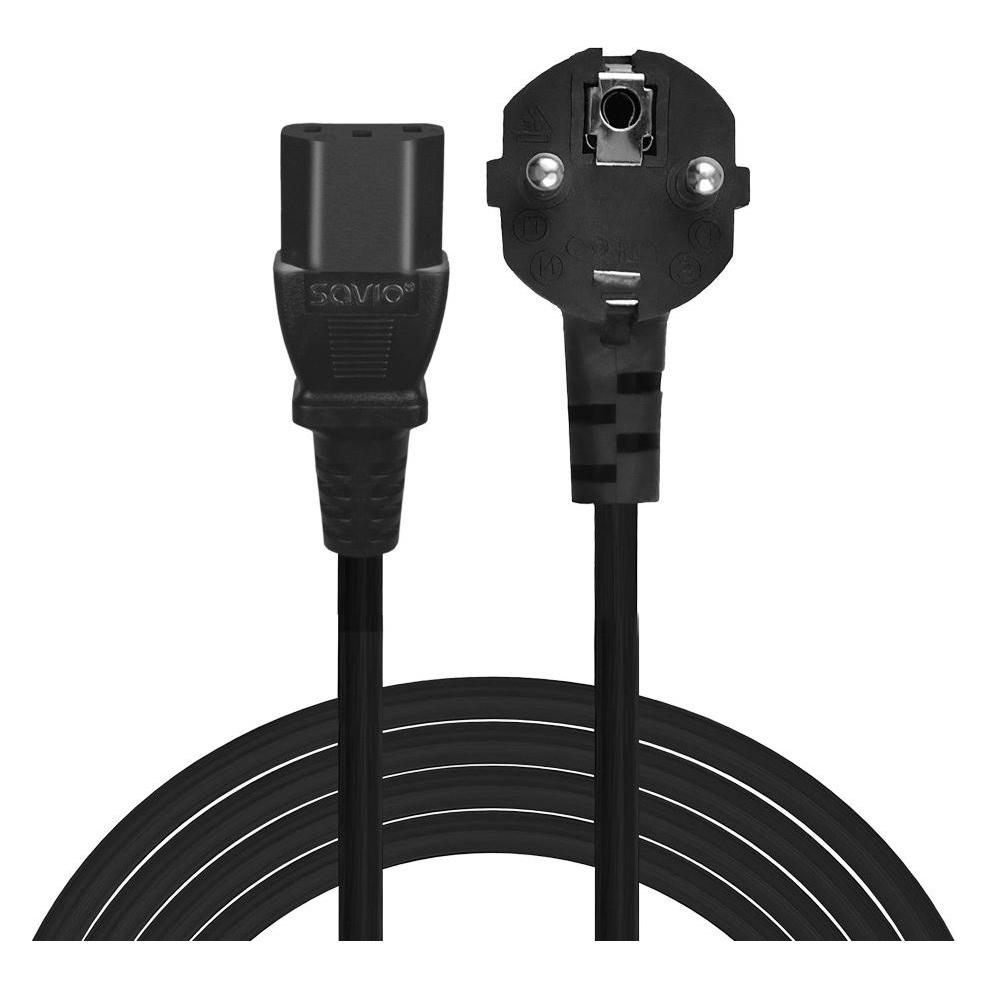 Savio CL-181 Netzkabel CEE 7/7 (E/F) - IEC C13 5 m (5 m) (CL-181)