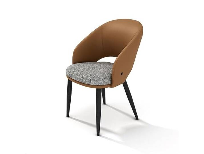 DIANXI Lounge-Sessel Italienische Esszimmerstühle, einfache Haushalts-Esstisch-Stühle mit Rückenlehne, for Unterhotels, helle Luxus-Esszimmerstühle im Windstil, cremefarben