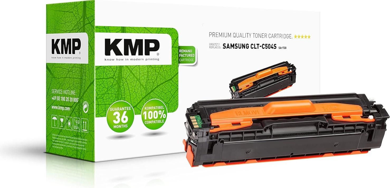 KMP SA-T58 Cyan Toner compatibel met Samsung CLT-C504S