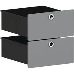 viasit Schubkasten-Einsatz für schmale Regale »System 4« grau, 37.5x37.5x37.5 cm