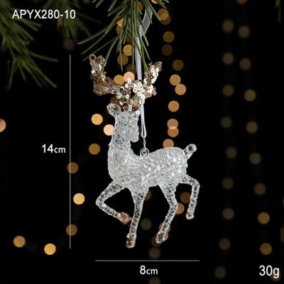 Uplift Treasures Christmas Tree Hanging Ornaments Snowflake Angel And Deer Pendants 16