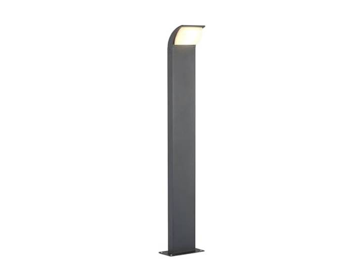 Lucande LED Eclairage Exterieur Tinna (Moderne) en Noir Aluminium (1 lampe\,à)\, Luminaire Lampe Jardin Borne Lumineuse
