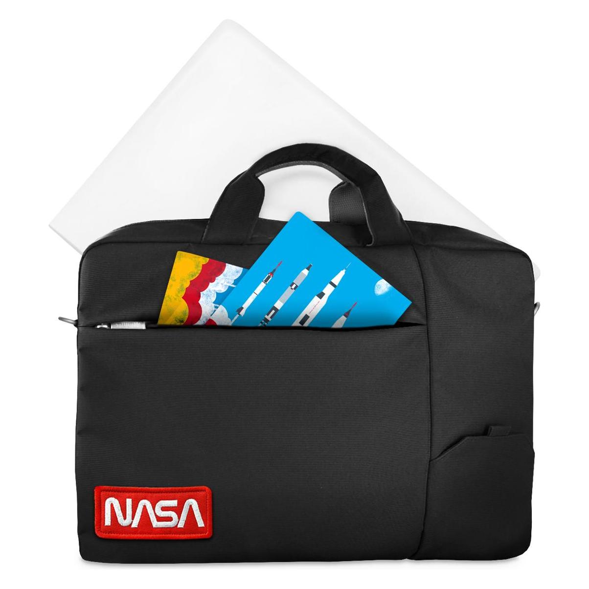 Atlantis Land NS-KLM180705-B Notebooktasche 39,6 cm (15,6') Kuriertasche Schwarz, Rot, Weiss (15.60", Universal) (NS-KLM180705-B)