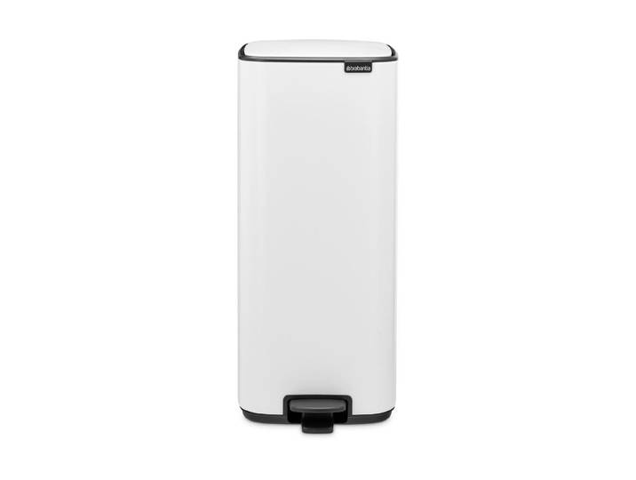 Mülleimer BRABANTIA Bo 30 l , weiss (weiß), B:28,8cm H:64,7cm, Mülleimer, Mülleimer