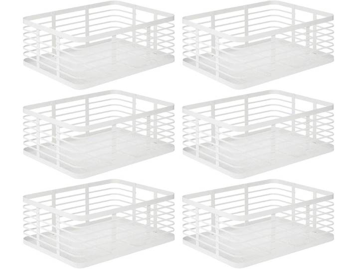 mDesign Aufbewahrungssystem mDesign Drahtkorb Gitterbox Aufbewahrung Organizer 6er Set Metall We