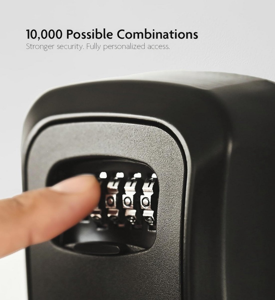 Sleutelslot Box met 4-cijferige Combinatie en Waterdichte Huissleutel Lockbox voor Binnen en Buiten