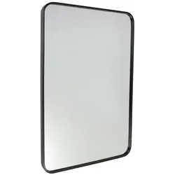 Fragix Boston Spiegel Rechteckig - Schwarz - Metall - 90x60